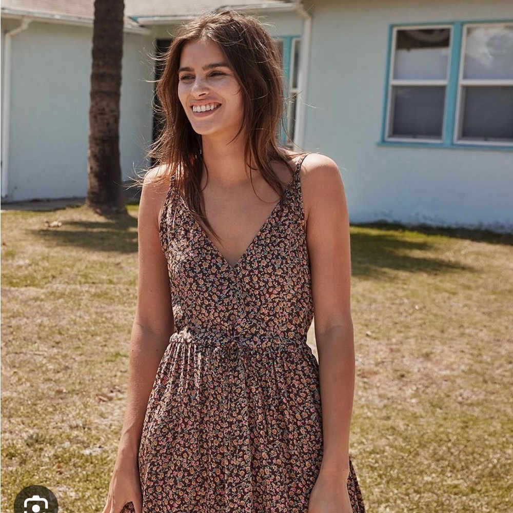 Christy Dawn Floral Dress in Black and Pink